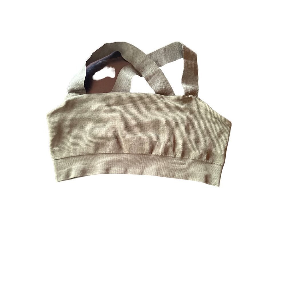 Athleta Olive Green Seamless‎ Medium Support Sports Bra